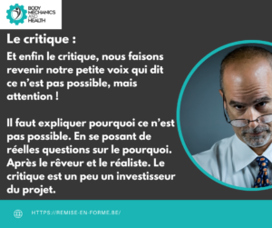 Ensuite on termine par la personnalité critique. Coach sportif Mons Reduan 