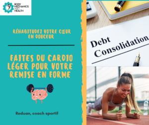 Faite du cardio léger pour une reprise en douceur. Reduan coach en remise en forme 