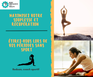 Pour un début de remise en forme optimal étirez vous. Reduan coach sportif à mons 