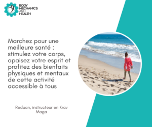 Marché est excellent pour votre santé votre bien être mental et votre capacité cardio respiratoire. Reduan coach sportif à mons 