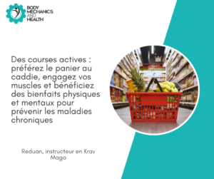 Faire les courses vous permettra de bénéficier des avantages de la marche. Reduan coach sportif à mons 